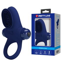 Ерекційне кільце Pretty Love Powerful Ring Vibro Stimulator II Blue Ерекційне кільце Pretty Love Powerful Ring Vibro Stimulator II Blue