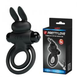 Ерекційне кільце - Pretty Love Vibrant Penis Ring III Black Ерекційне кільце - Pretty Love Vibrant Penis Ring III Black