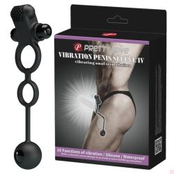 Ерекційне кільце - Pretty Love Vibration Penis Sleeve IV Black Ерекційне кільце - Pretty Love Vibration Penis Sleeve IV Black