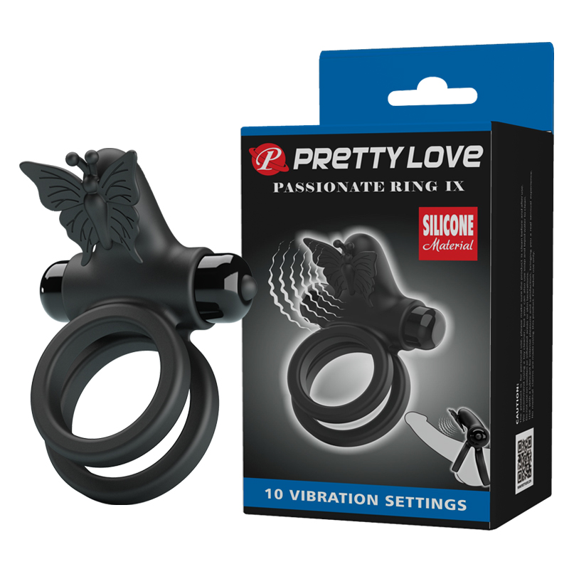 Ерекційне кільце - Pretty Love Passionate Ring IX Black Ерекційне кільце - Pretty Love Passionate Ring IX Black