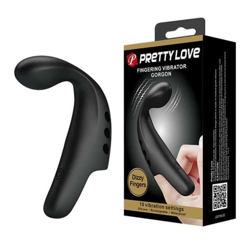 Вібронасадка на палець - Pretty Love Fingering Vibrator Gordon Black