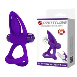 Ерекційне кільце - Pretty Love Vibration Cock Ring Purple Ерекційне кільце - Pretty Love Vibration Cock Ring Purple