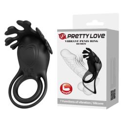 Ерекційне кільце - Pretty Love Vibrant Penis Ring Ruben Black Ерекційне кільце - Pretty Love Vibrant Penis Ring Ruben Black