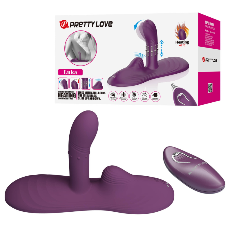 Вібромасажер - Pretty Love Luka Heating Sit-Down Pad Vibrator Вібромасажер - Pretty Love Luka Heating Sit-Down Pad Vibrator