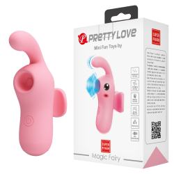 Кліторальний стимулятор на палець Pretty Love Magic Fairy рожевий Кліторальний стимулятор на палець Pretty Love Magic Fairy рожевий