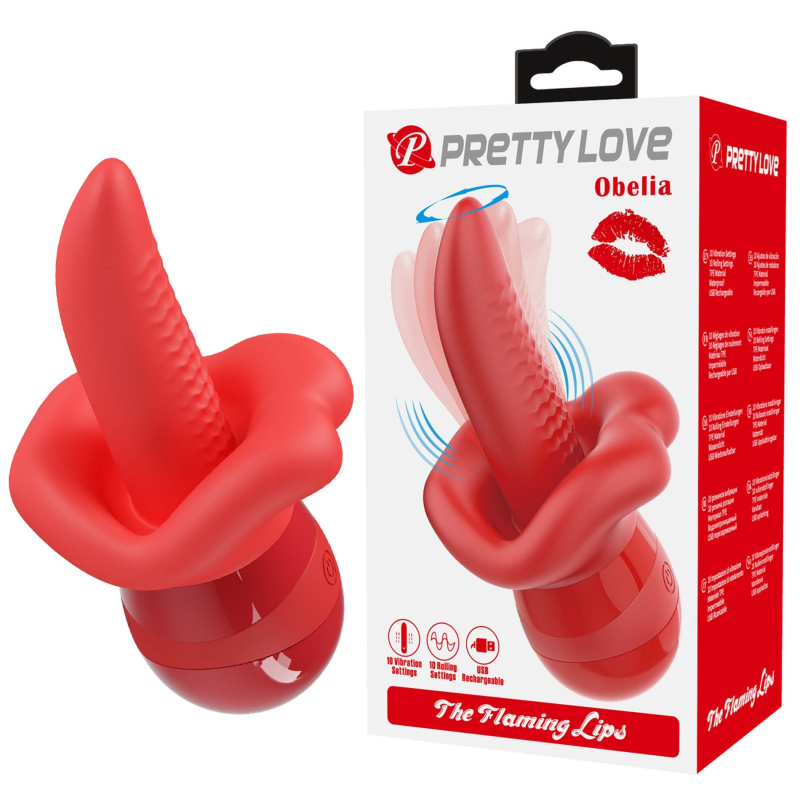 Кліторальний вібростимулятор Pretty Love Obelia The Flaming Lips червоний Кліторальний вібростимулятор Pretty Love Obelia The Flaming Lips червоний