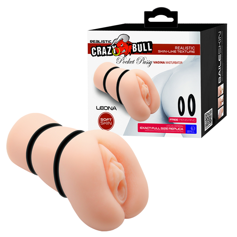 Мастурбатор Crazy Bull Leona Pocket Pussy тілесний Мастурбатор Crazy Bull Leona Pocket Pussy тілесний