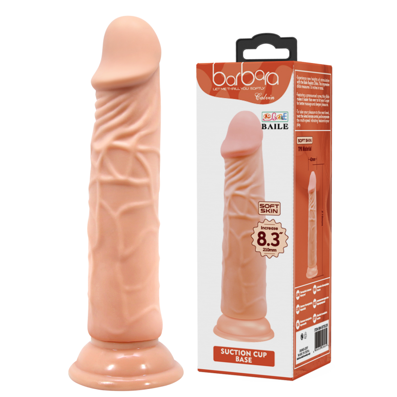 Фалоімітатор - Barbara Calvin Dildo 8,3" Flesh