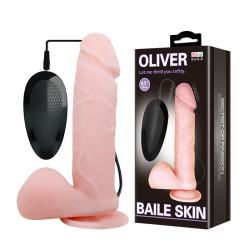Вібратор - Oliver Vibrating Dildo Flesh