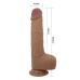 Реалістичний вібратор Pretty Love Tommy Vibrator тілесного кольору
