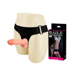 Страпон Baile Passionate Harness тілесний 15 см