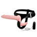 Страпон з вібрацією Ultra Vibrating Doble-Heads LyBaile тілесний