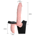 Страпон з вібрацією Ultra Vibrating Doble-Heads LyBaile тілесний