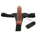 Страпон з вібрацією Ultra Vibrating LyBaile коричневий