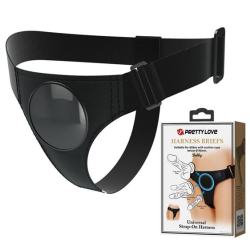 Трусики для страпону Pretty Love Harness Briefs чорні