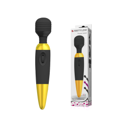 Класичний вібратор Pretty Love Power Wand Black Gold