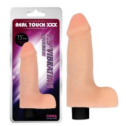 Вібратор - Real Touch XXX 7.5" Vibrating Cock No.01