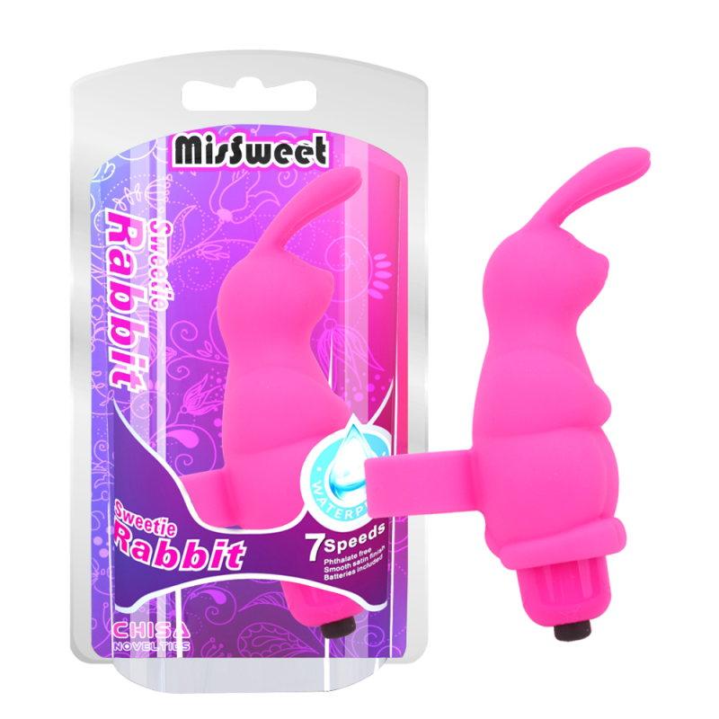 Насадка на палець - MisSweet Sweetie Rabbit Finger Vibrator Pink