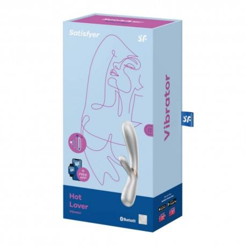 Вібратор Satisfyer Hot Lover сірий зі зігрівом і додатком