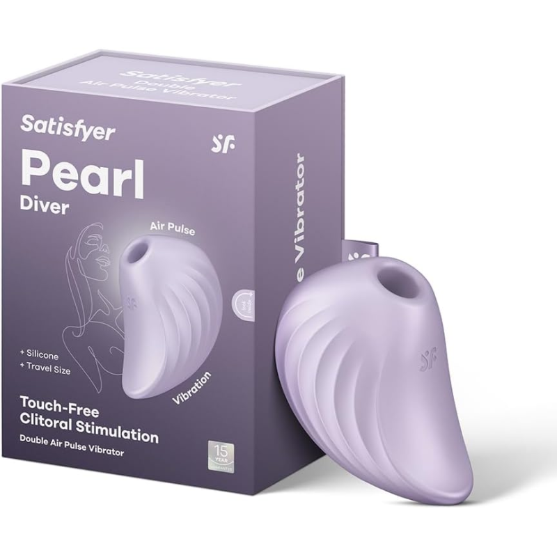 Вакуумний кліторальний вібратор - Satisfyer Pearl Diver Violet