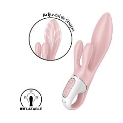 Вакуумний кліторальний стимулятор - Satisfyer Air Pump Bunny 3 Rose