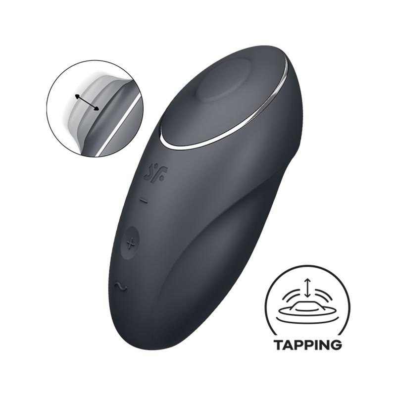Кліторальний стимулятор - Satisfyer Tap & Climax 1 Grey
