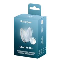 Вібратор Satisfyer Drop To Go у блакитному