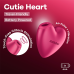 Вакуумний кліторальний стимулятор Satisfyer Cutie Heart малиновий