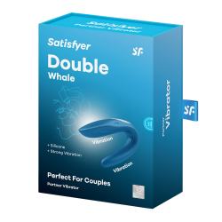Вібратор для пар Satisfyer Double Whale синій