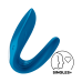 Вібратор для пар Satisfyer Double Whale синій Вібратор для пар Satisfyer Double Whale синій