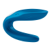 Вібратор для пар Satisfyer Double Whale синій Вібратор для пар Satisfyer Double Whale синій