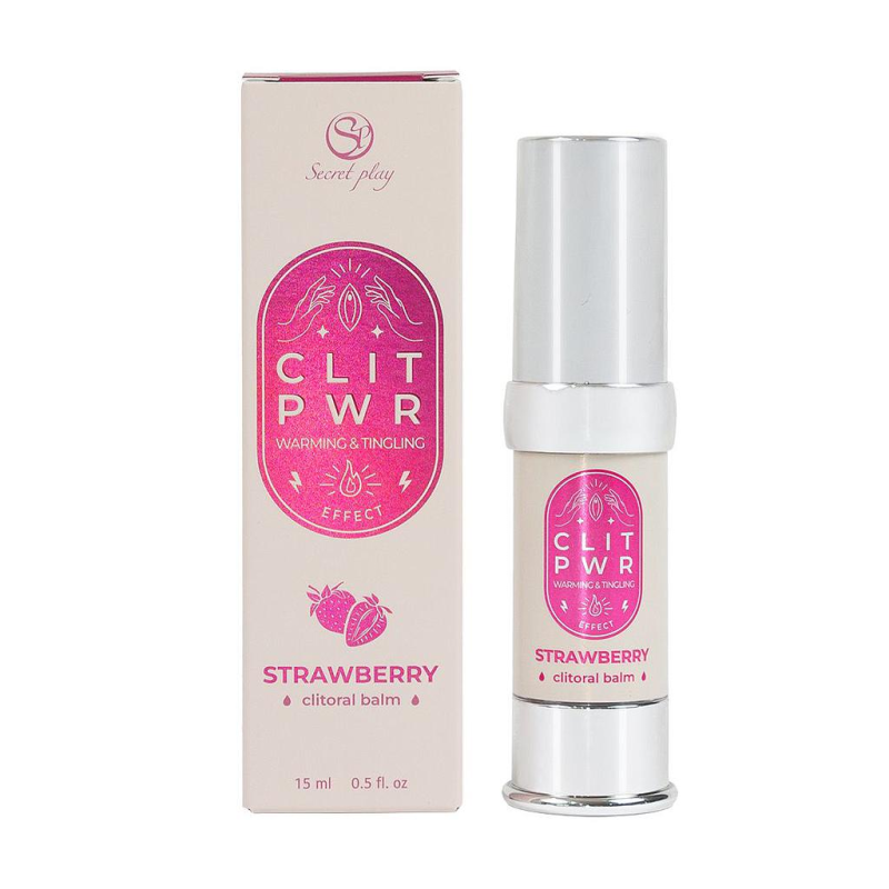 Бальзам для клітора з вібрацією - Secret Play Clit Pwr Strawberry, 15 мл (10.2026)