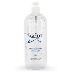 Гель-лубрикант Just Glide Waterbased 1000 мл прозорий Гель-лубрикант Just Glide Waterbased 1000 мл прозорий