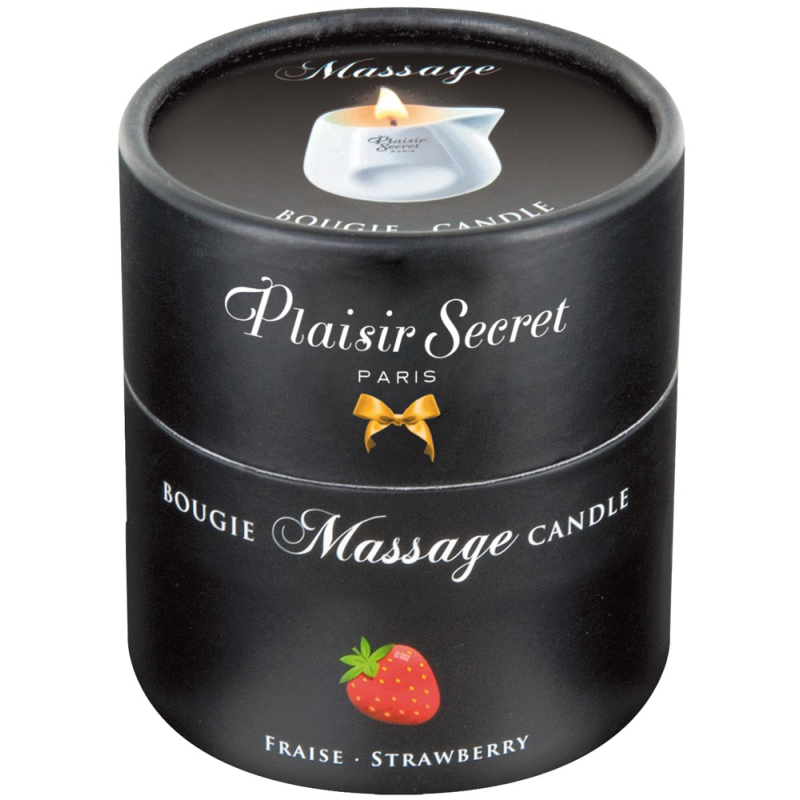 Масажна свічка Plaisir Secrets Strawberry 80 мл