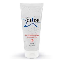 Лубрикант Just Glide Strawberry 200 мл прозорий