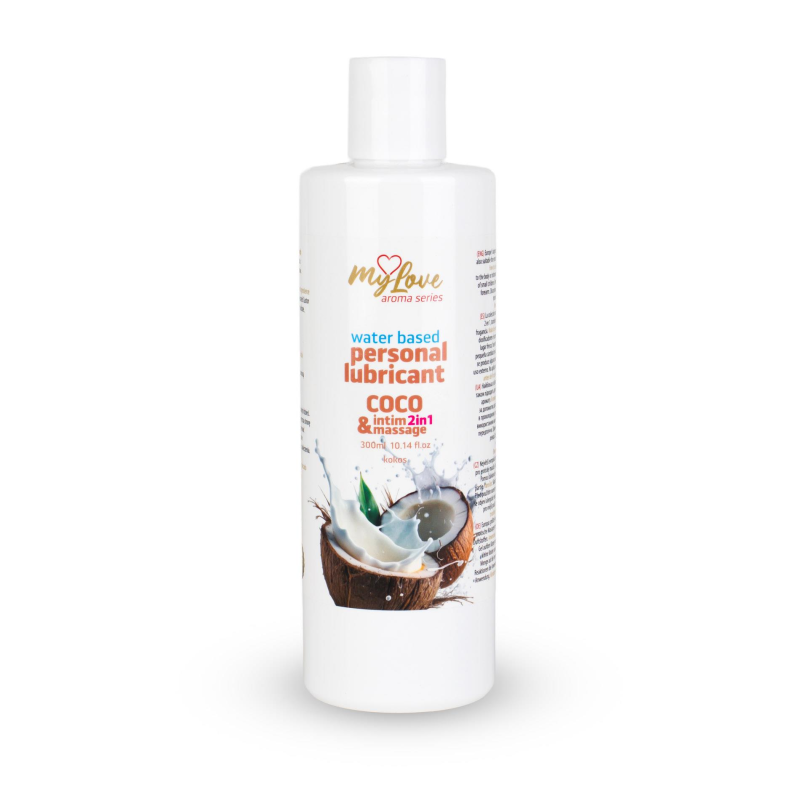 Лубрикант і масажний гель MyLove Aroma Series Intim&Massage Coco 300 мл Лубрикант і масажний гель MyLove Aroma Series Intim&Massage Coco 300 мл