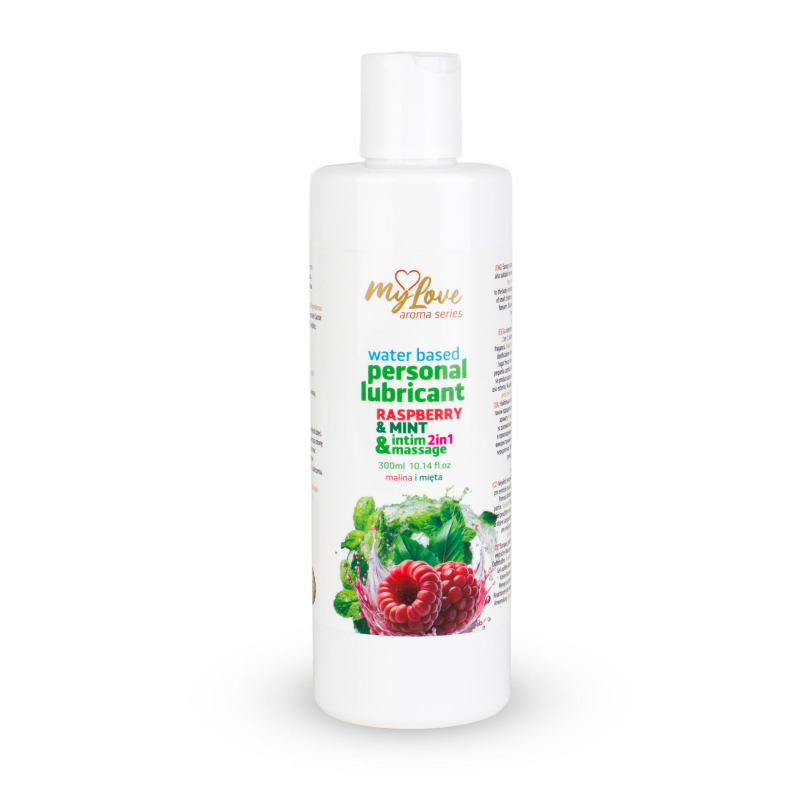 Лубрикант та масажний гель MyLove Aroma Series Raspberry & Mint 300 мл Лубрикант та масажний гель MyLove Aroma Series Raspberry & Mint 300 мл