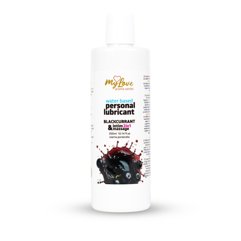 Лубрикант та масажний гель MyLove Aroma Series Чорна смородина 300 мл Лубрикант та масажний гель MyLove Aroma Series Чорна смородина 300 мл