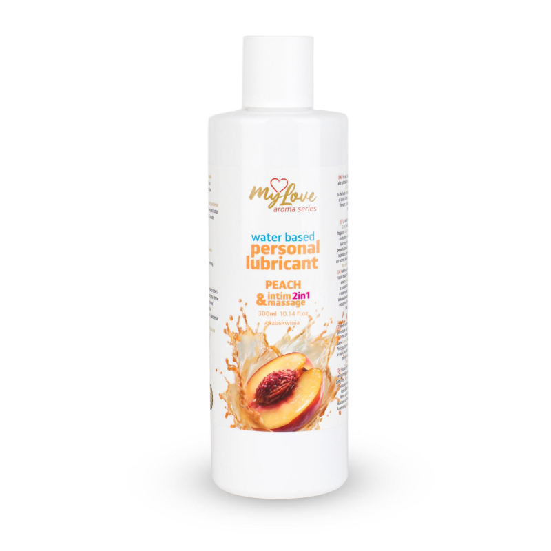 Універсальний лубрикант та масажний гель MyLove Aroma Series Intim&Massage Peach 300 мл Універсальний лубрикант та масажний гель MyLove Aroma Series Intim&Massage Peach 300 мл
