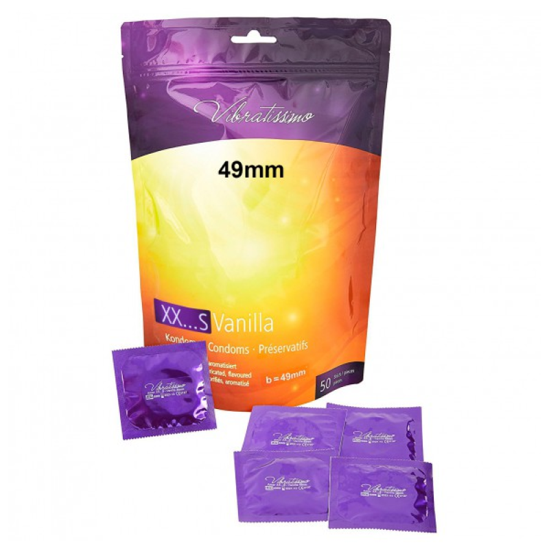 Презервативи - Vibratissimo XX ... S Vanilla, 49 мм, 50 шт. (09/2026)