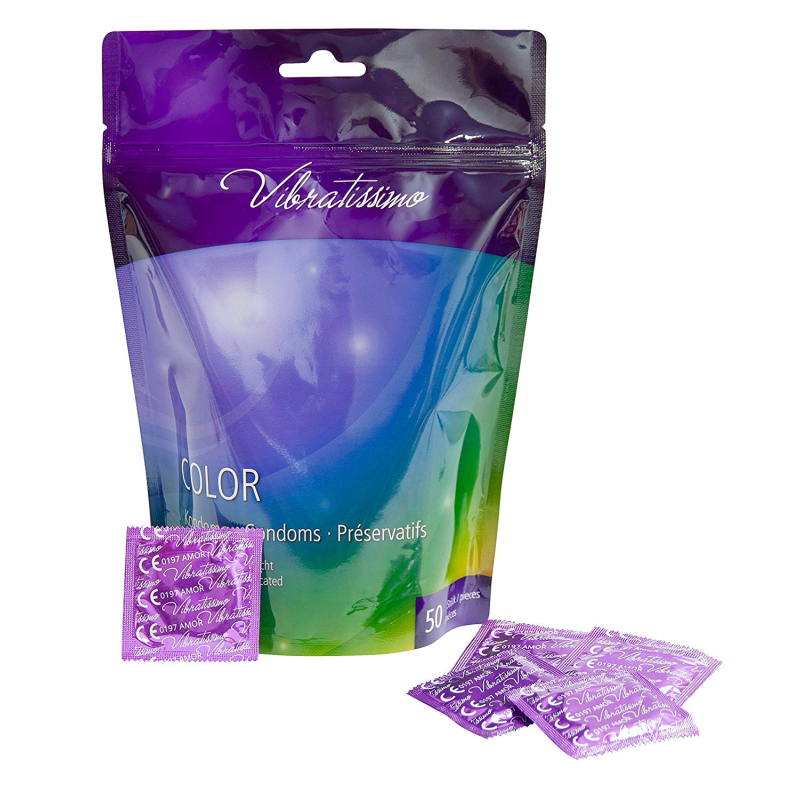 Презервативи - Vibratissimo Color, 50 шт.