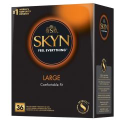 Презервативи Skyn Large збільшені 56 мм, 36 шт. Презервативи Skyn Large збільшені 56 мм, 36 шт.