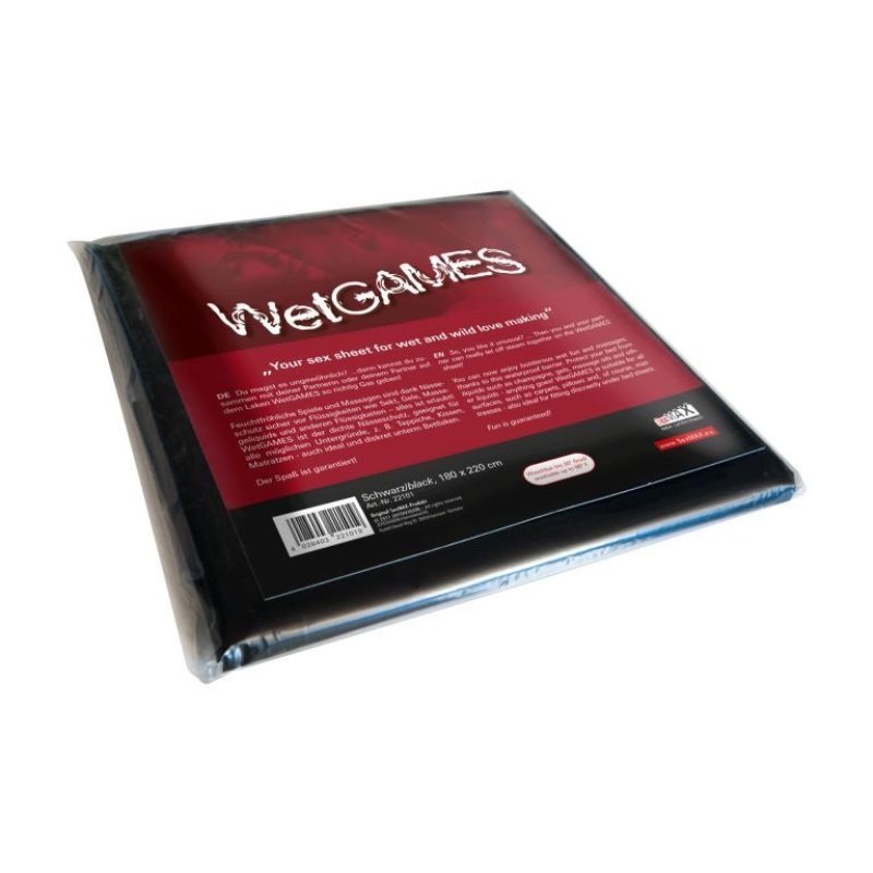 Простирадло - SexMax WetGAMES Sex-Laken Black, 180 x 220 см Простирадло - SexMax WetGAMES Sex-Laken Black, 180 x 220 см