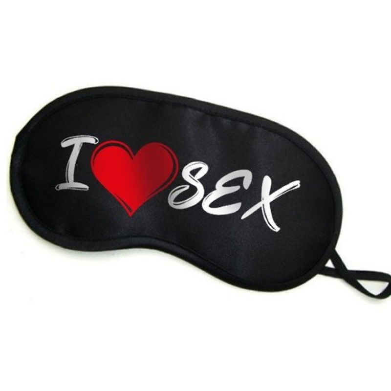 Маска на очі I Love Sex чорна Маска на очі I Love Sex чорна