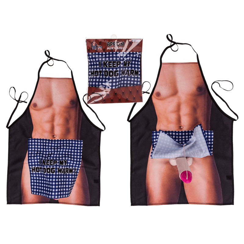 Кухонний фартух з плюшевим пенісом Kitchen Apron Men Body