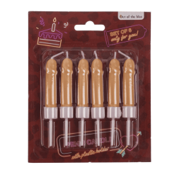 Свічки у вигляді пеніса Penis Candles Flesh, 6 шт. Свічки у вигляді пеніса Penis Candles Flesh, 6 шт.