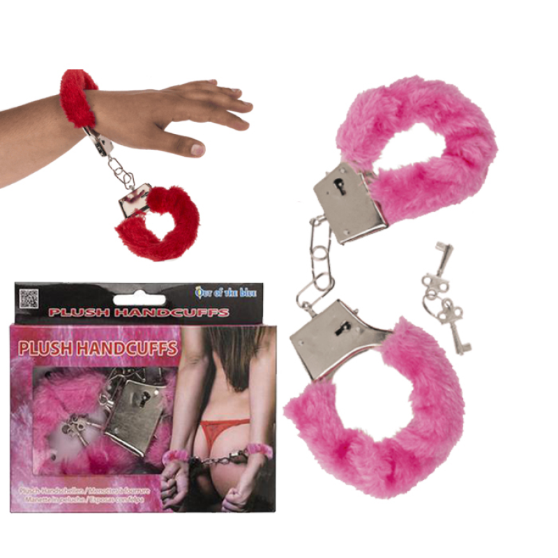 Наручники Plush Handcuffs With Keys рожеві Наручники Plush Handcuffs With Keys рожеві