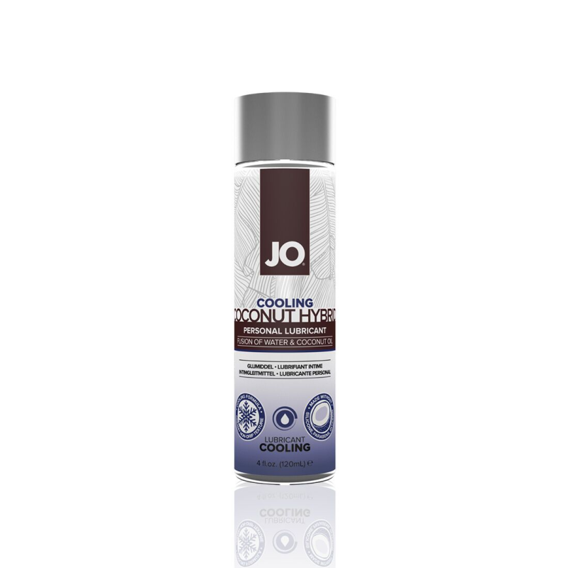 Лубрикант-крем з кокосовою олією JO Coconut Hybrid COOLING, 120 мл