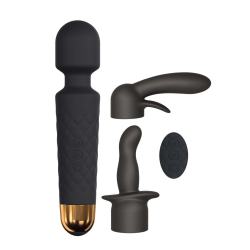 Мінівібромасажер Dorcel Kit Wanderful з насадками (анальна і вагінальна)