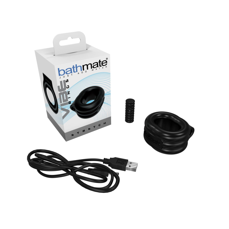 Ерекційне віброкільце Bathmate Vibe Ring Stretch, широке